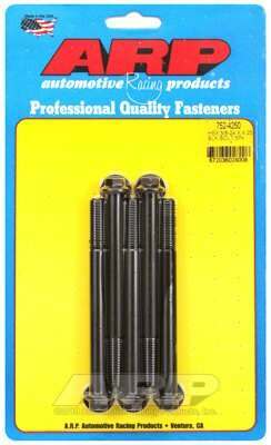 ARP 3/8-24 x 4.250 hex black oxide bolts - 752-4250