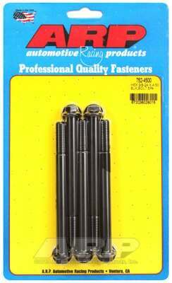 ARP 3/8-24 x 4.500 hex black oxide bolts - 752-4500