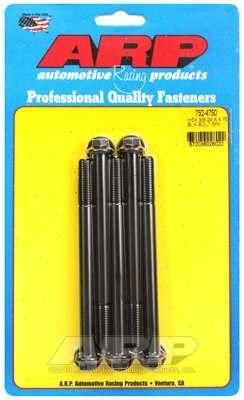 ARP 3/8-24 x 4.750 hex black oxide bolts - 752-4750