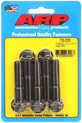 ARP 7/16-20 x 2.000 hex black oxide bolts - 753-2000