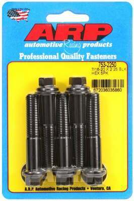 ARP 7/16-20 x 2.250 hex black oxide bolts - 753-2250