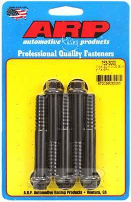 ARP 7/16-20 x 3.000 hex black oxide bolts - 753-3000