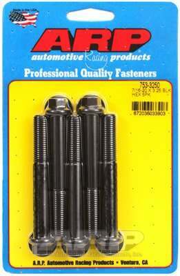 ARP 7/16-20 x 3.250 hex black oxide bolts - 753-3250