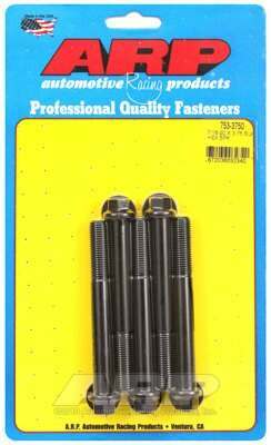 ARP 7/16-20 x 3.750 hex black oxide bolts - 753-3750