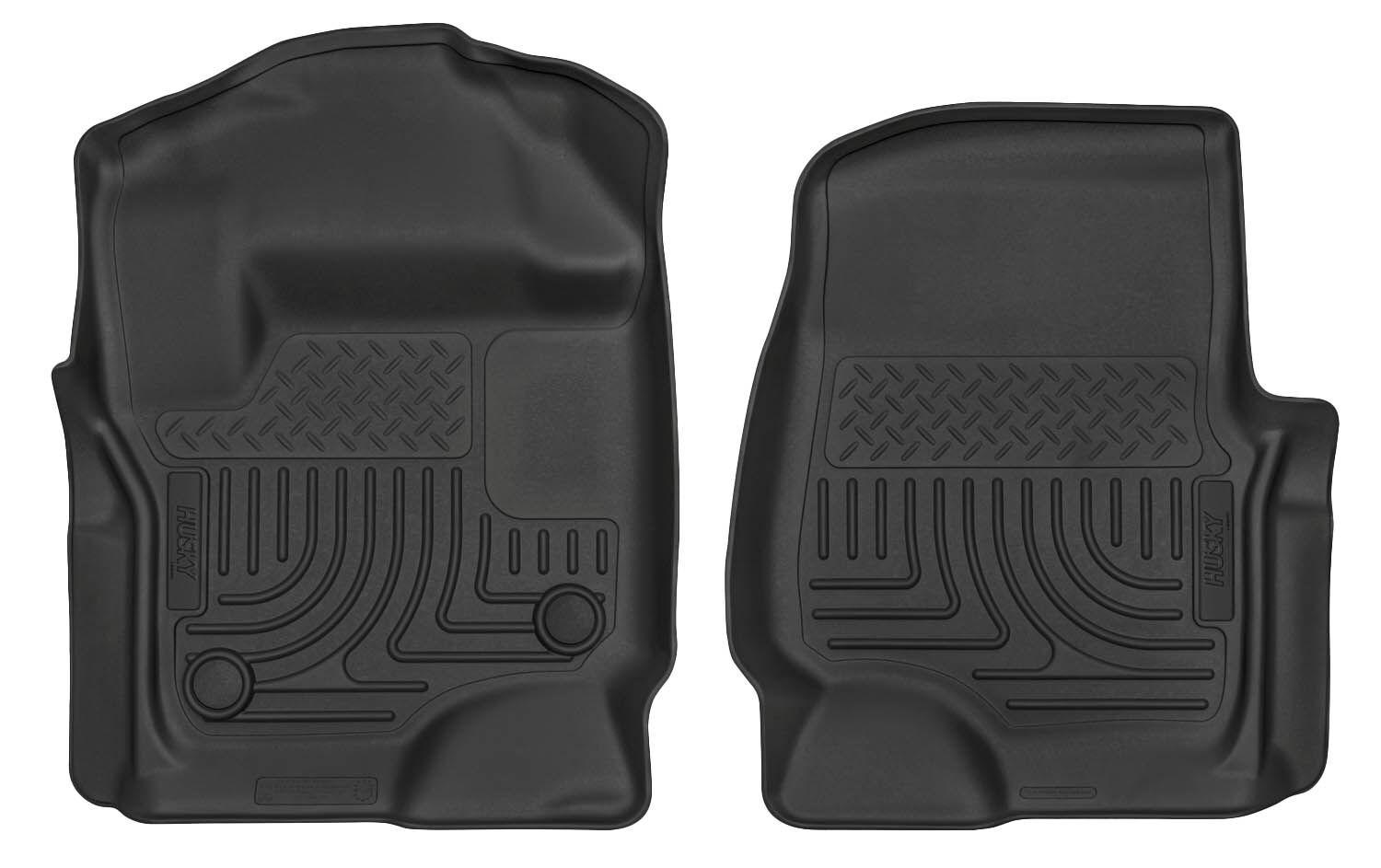 Husky Liners Front Floor Liners (2017-2022 F-250 Super Duty, F-350 Super Duty, F-450 Super Duty) - 13301