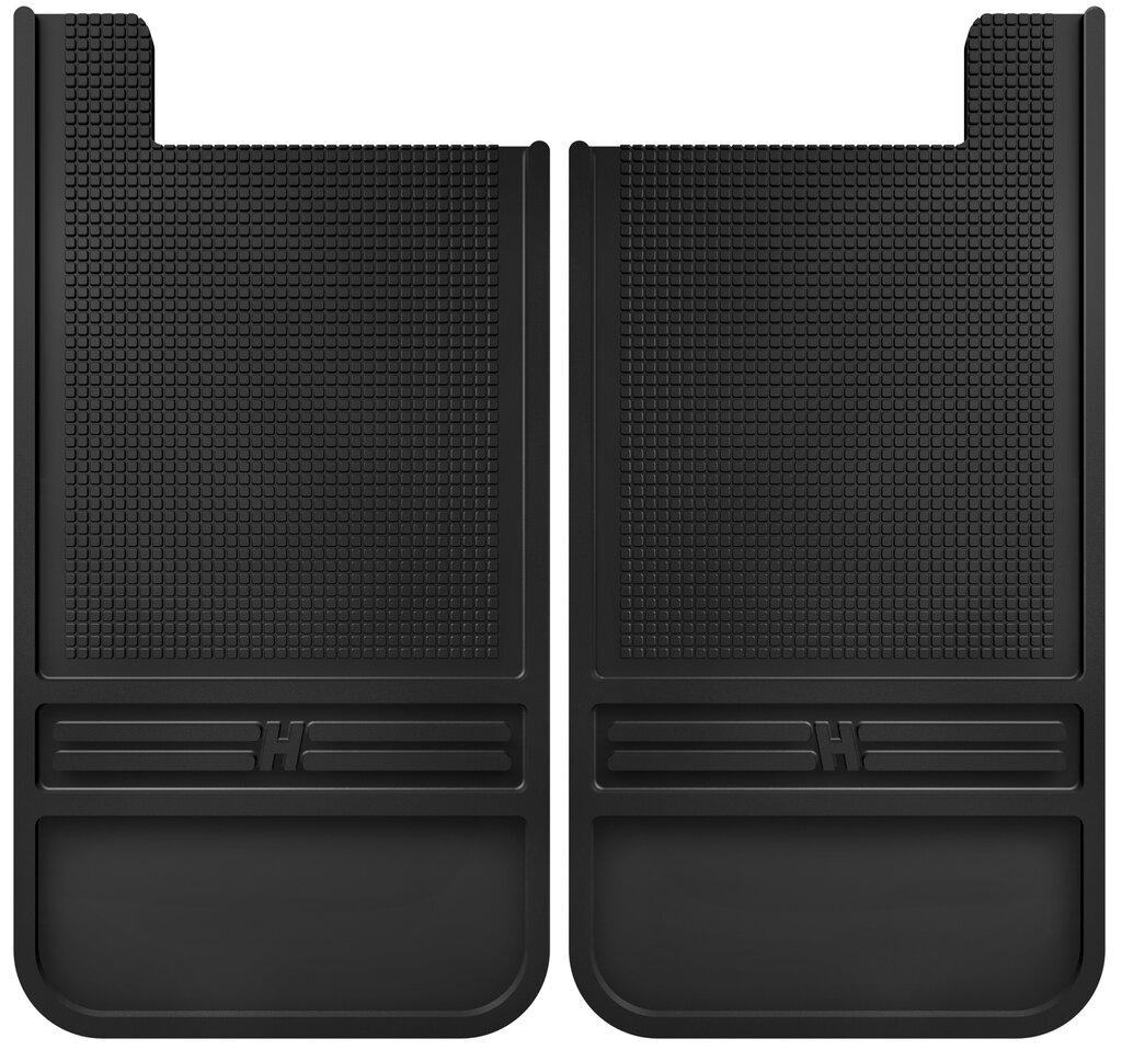 Husky Liners Rubber Rear Mud Flaps - 12In W/O Weight - 55100