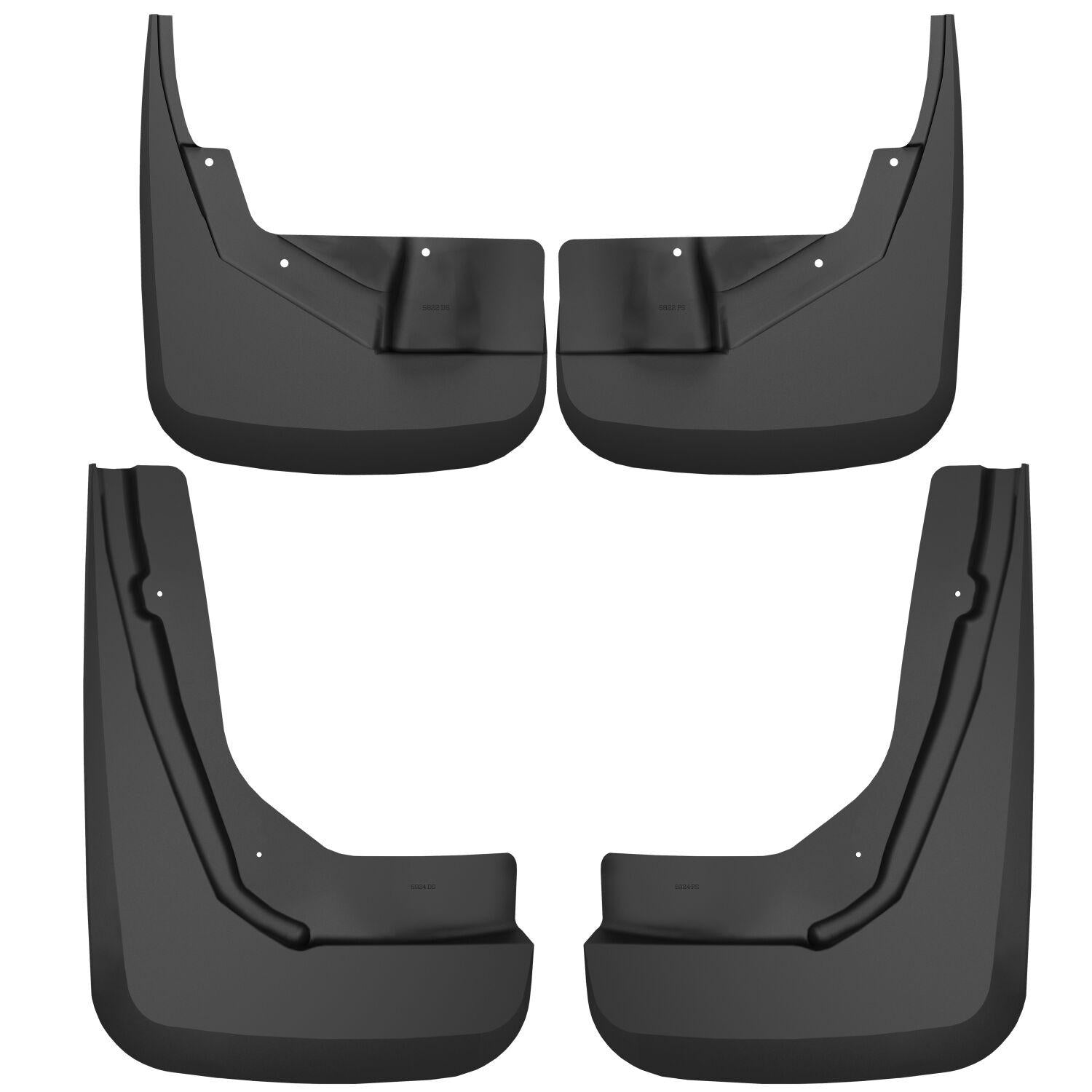 Husky Liners Custom Mud Guards - Front And Rear Mud Guard Set (2021-2025 Suburban, Tahoe, Yukon, Yukon XL) - 58226
