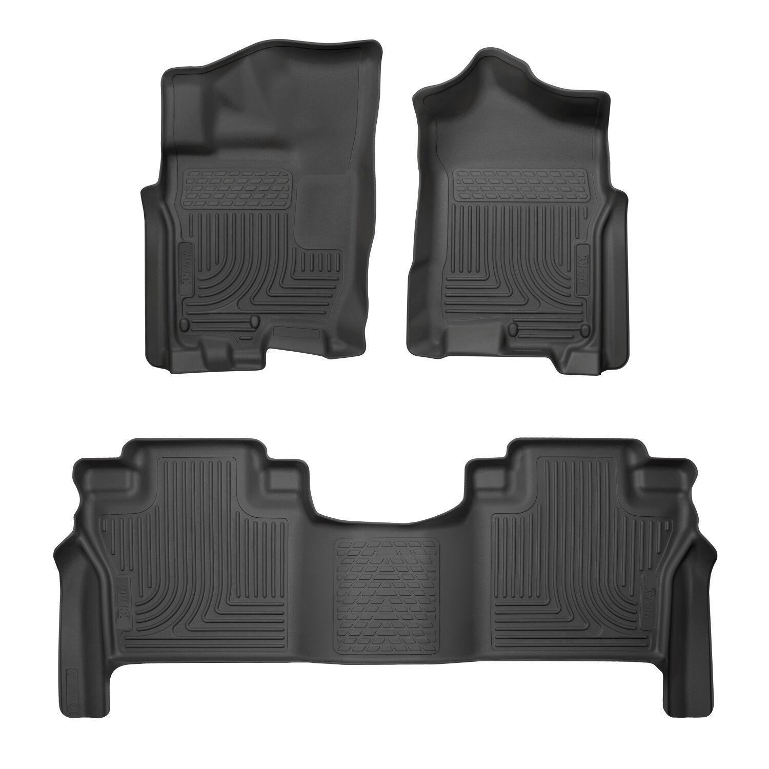 Husky Liners Weatherbeater - Front &Amp; 2Nd Seat Floor Liners (2017-2019 TITAN, TITAN XD) - 93571