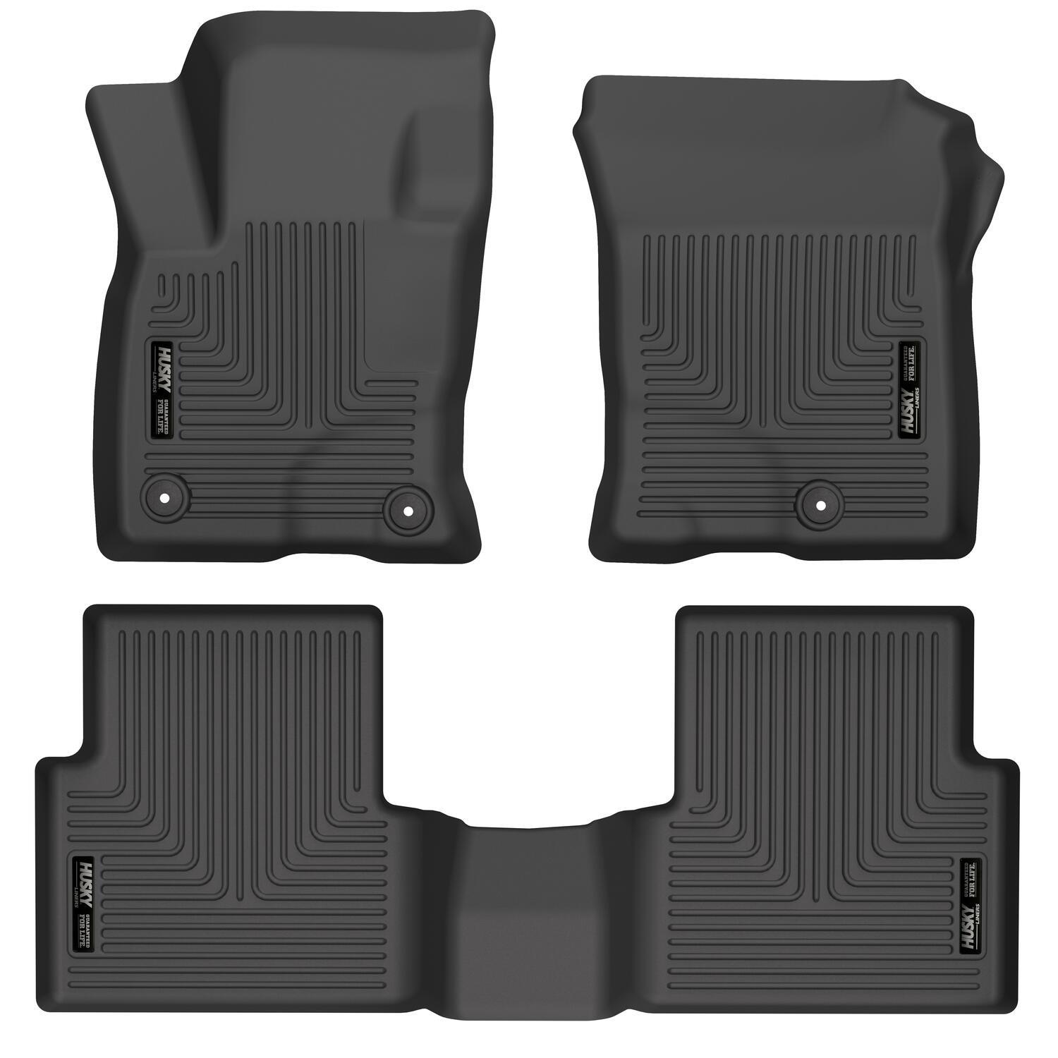 Husky Liners Front and 2nd Seat Floor Liners (2021-2025 Bronco Sport) - 95341