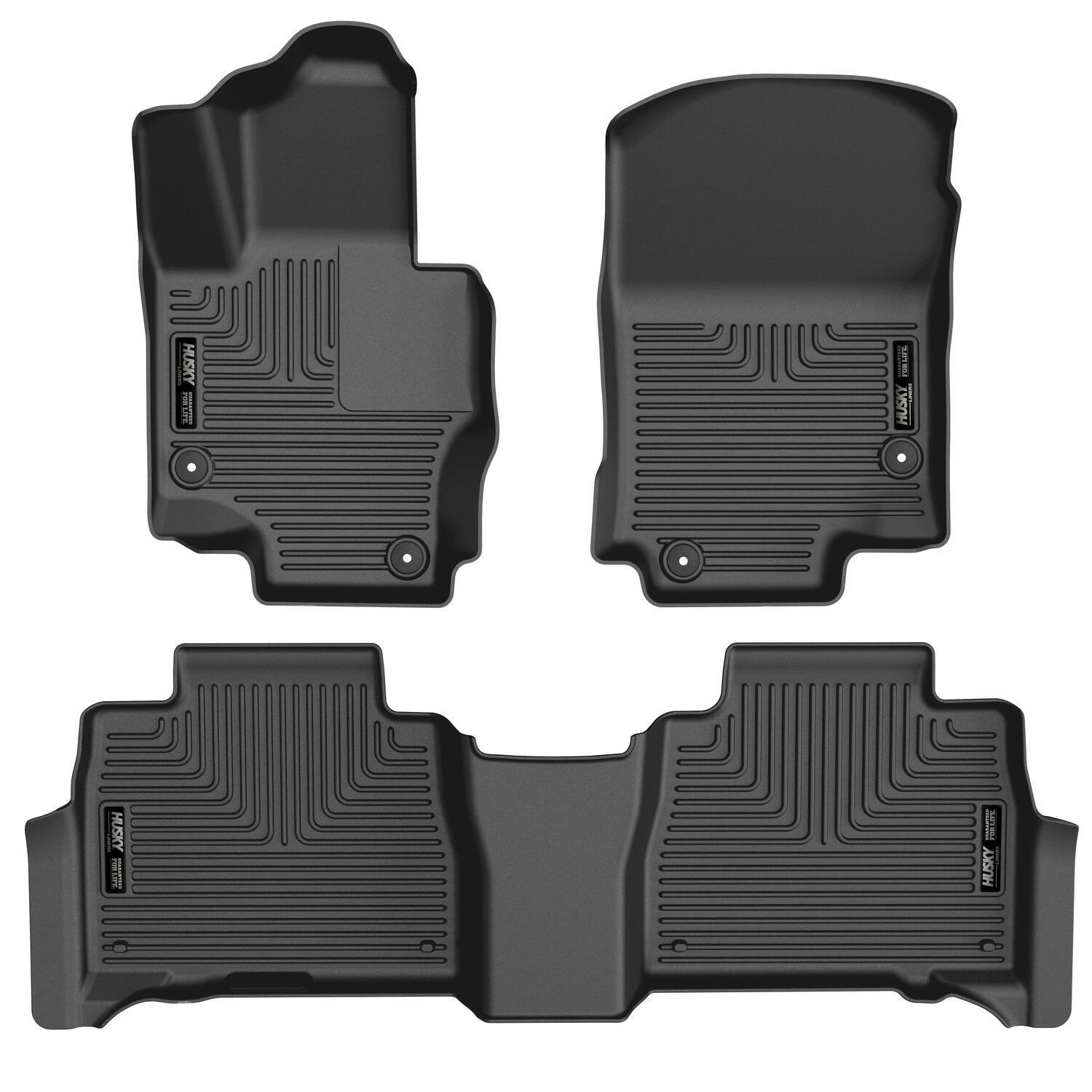 Husky Liners Front &Amp; 2Nd Seat Floor Liners (2020-2024 GLE350, GLE450, GLE63 AMG S) - 95491