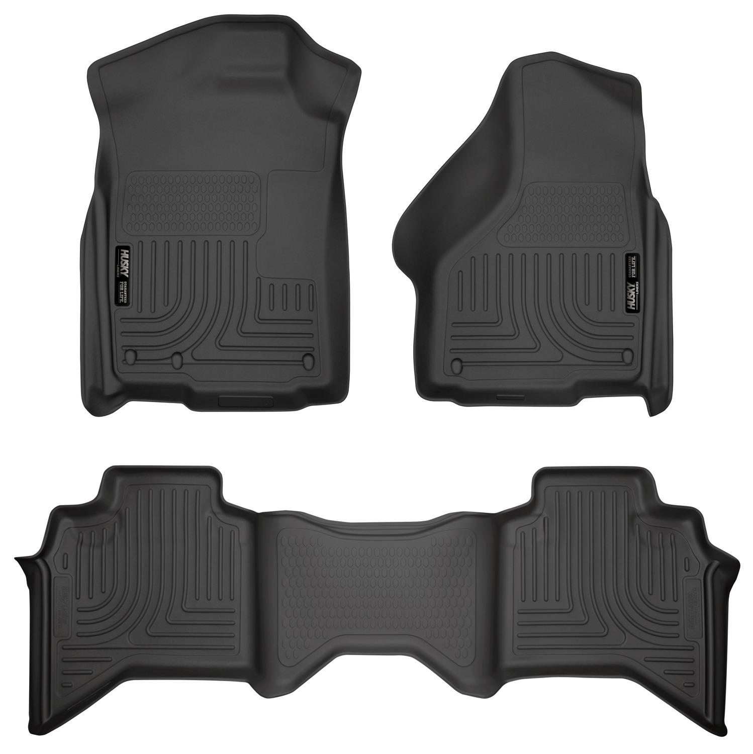 Husky Liners Front & 2Nd Seat Floor Liners (2002-2009 Ram 1500, Ram 2500, Ram 3500) - 98031