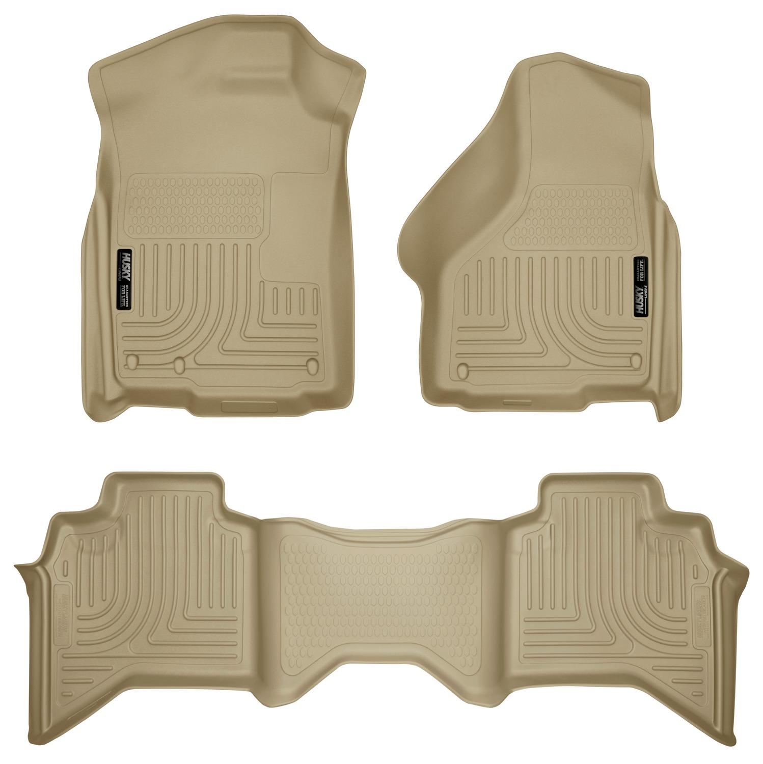 Husky Liners Front & 2Nd Seat Floor Liners (2002-2009 Ram 1500, Ram 2500, Ram 3500) - 98033
