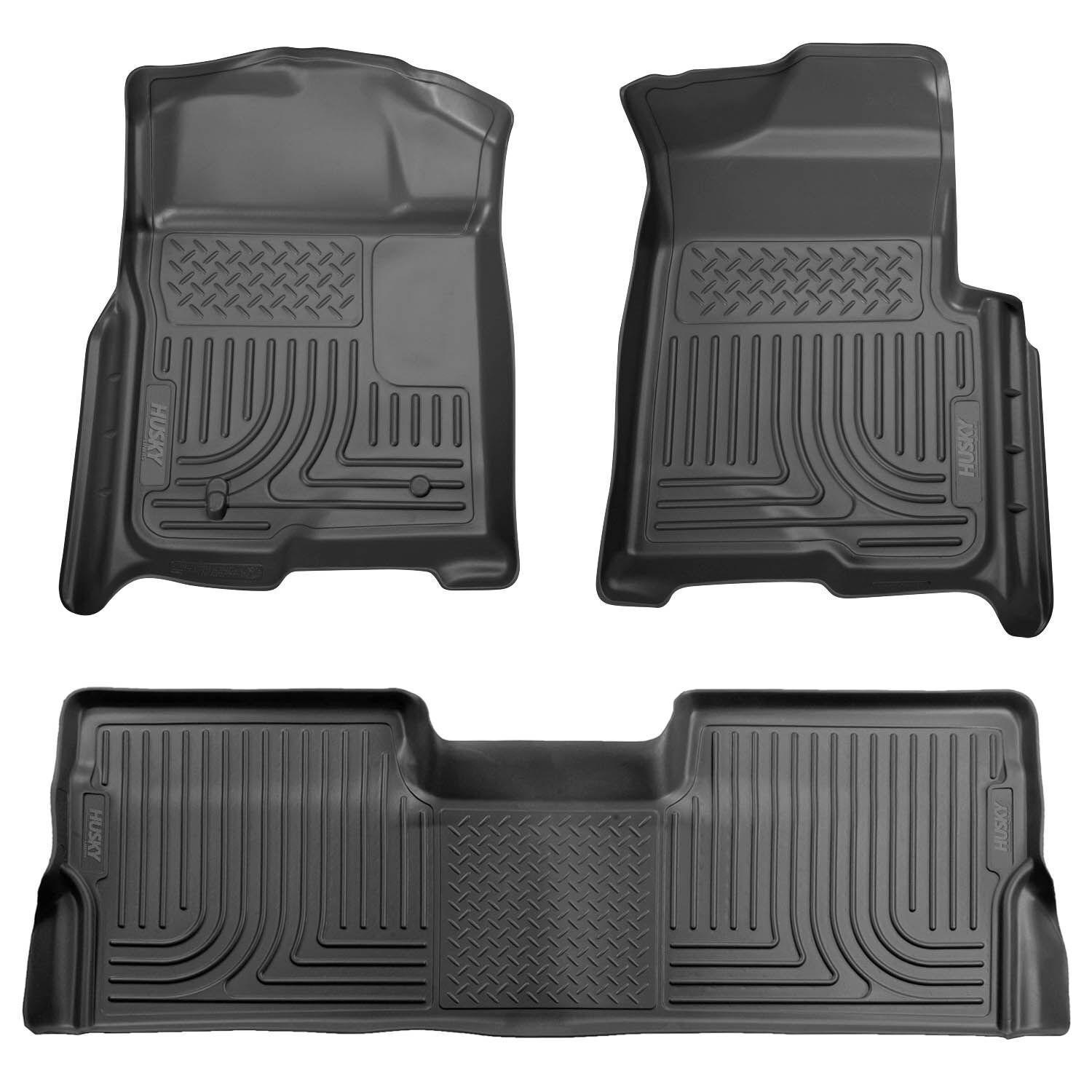 Husky Liners Front & 2Nd Seat Floor Liners (Footwell Coverage) (2009-2014 F-150) - 98331
