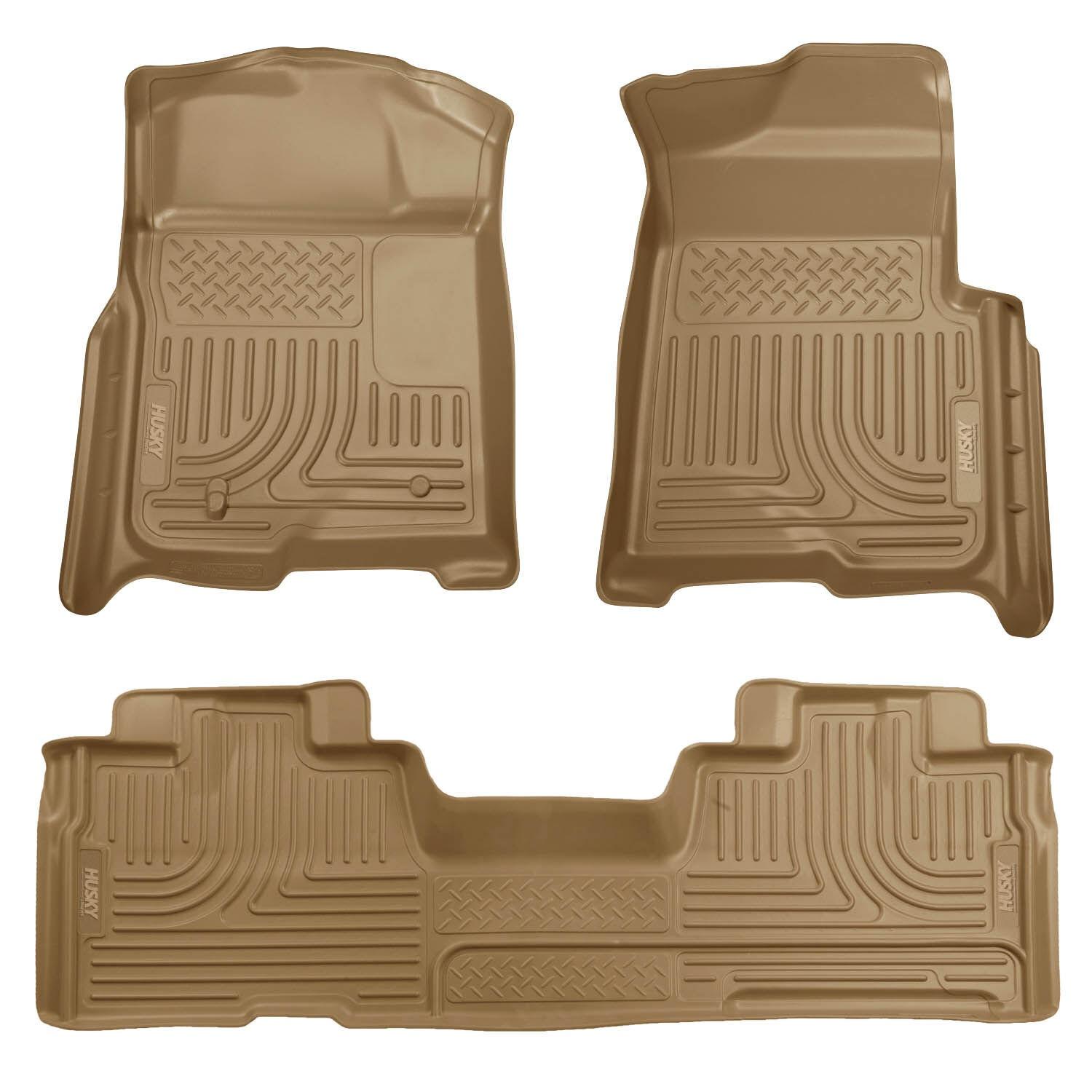 Husky Liners Front & 2Nd Seat Floor Liners (Footwell Coverage) (2009-2014 F-150) - 98343