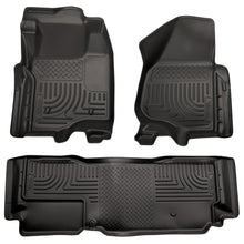 Husky Liners Front & 2Nd Seat Floor Liners (Footwell Coverage) (2011-2012 F-250 Super Duty, F-350 Super Duty) - 98721