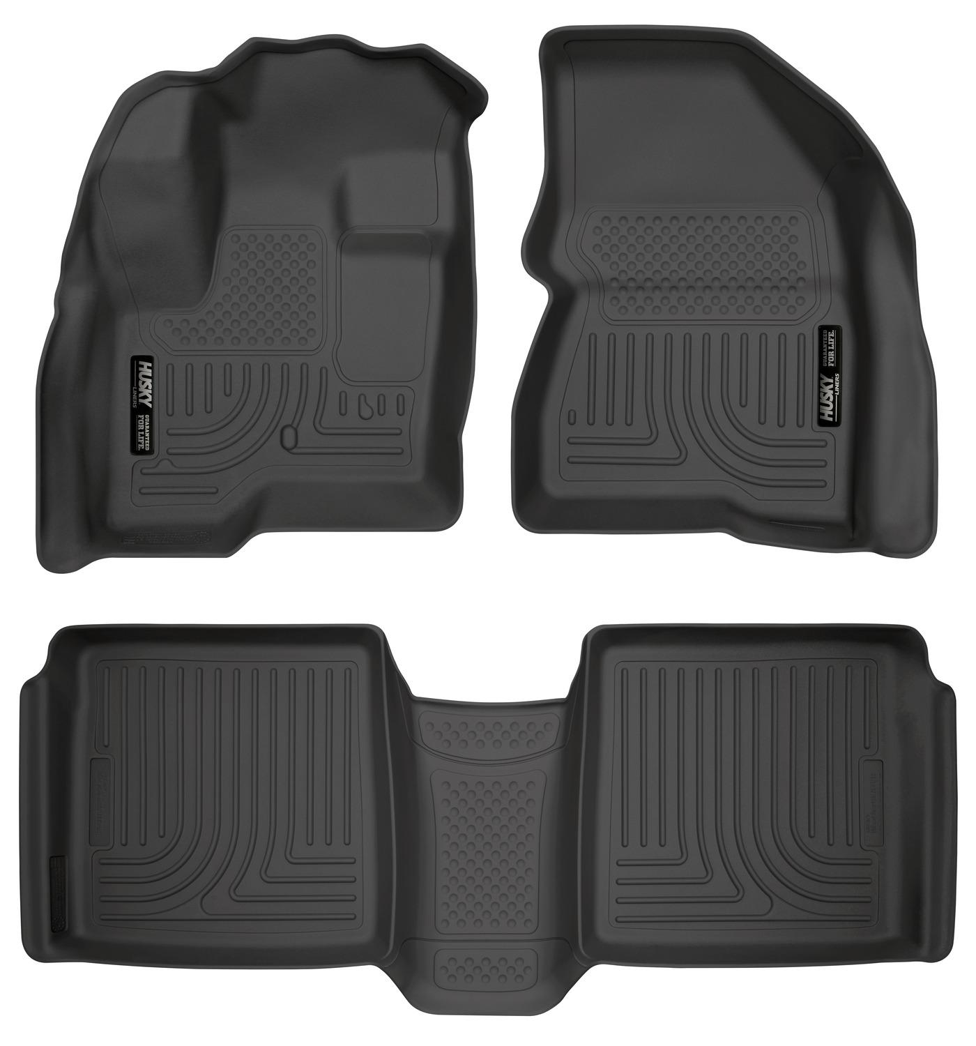 Husky Liners Front & 2Nd Seat Floor Liners (2009-2019 Flex, MKT) - 98741