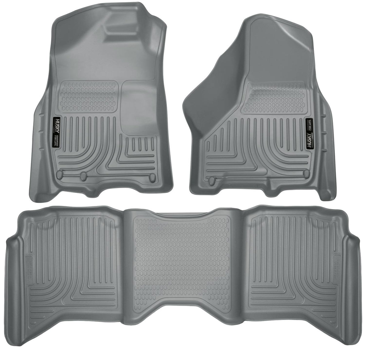 Husky Liners Front and 2nd Seat Floor Liners - Front and 2nd Seat Floor Liners (2009-2022 Ram 1500, 1500, 2500, 3500, Ram 2500, Ram 3500, 1500 Classic) - 99002