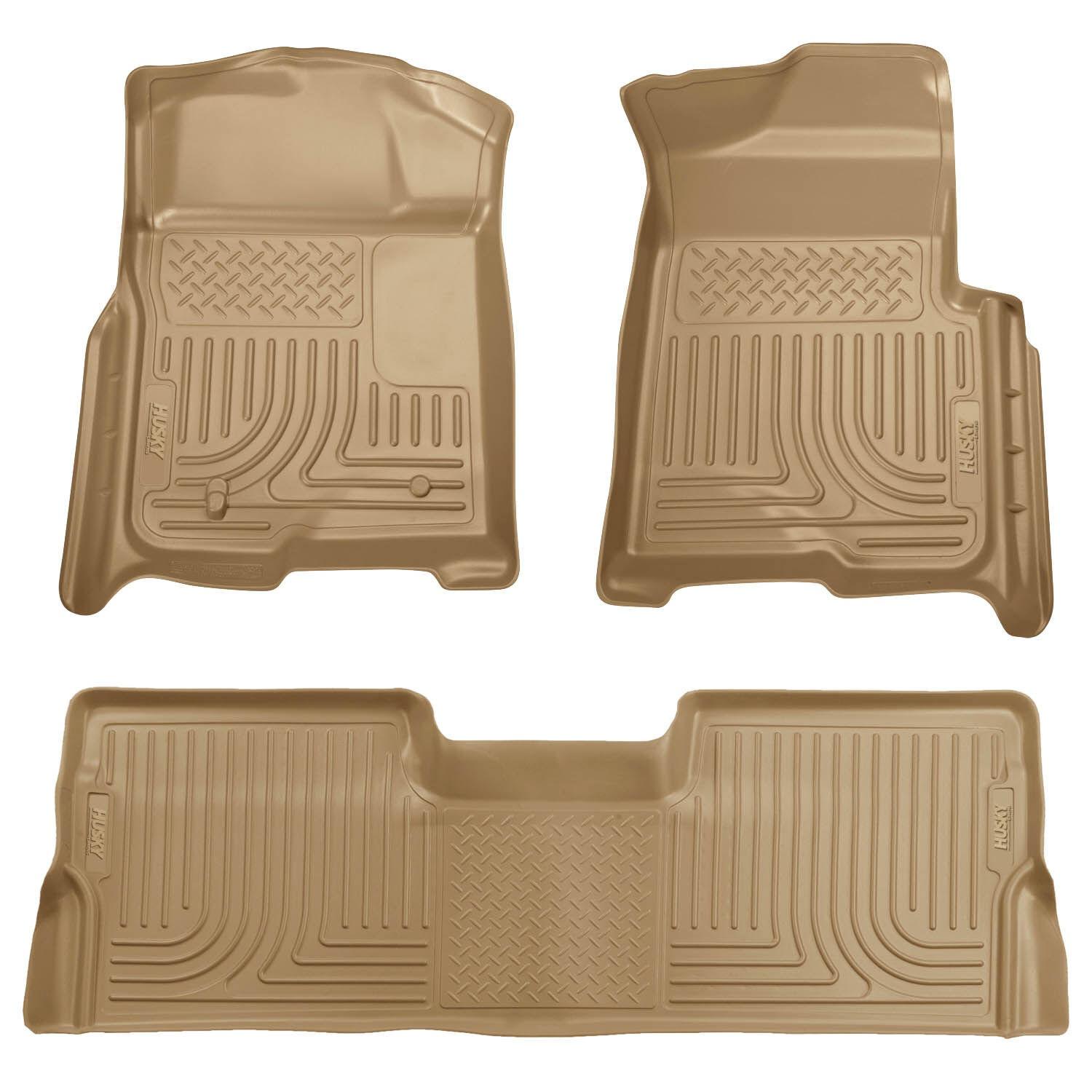 Husky Liners Front & 2Nd Seat Floor Liners (Footwell Coverage) (2009-2014 F-150) - 98333