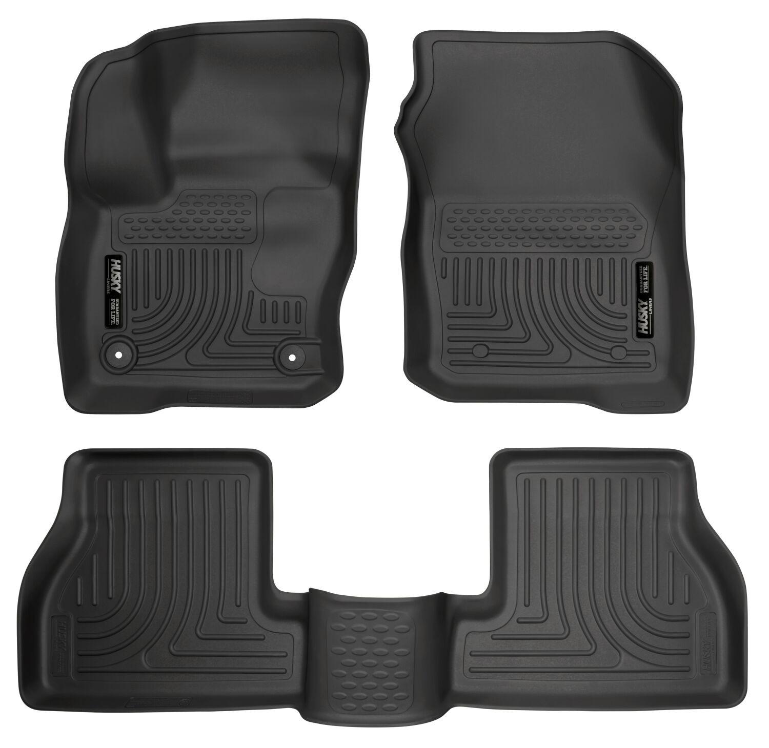 Husky Liners Front and 2nd Seat Floor Liners (2016-2018 Focus S, Focus SE, Focus SEL, Focus ST, Focus Titanium) - 99771