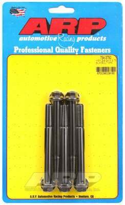 ARP 3/8-24 x 3.750 hex 7/16 wrenching black oxide bolts - 754-3750