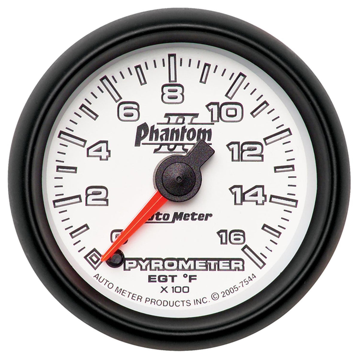 Autometer Phantom II Series Elec. 2 1/16" 0-1600 deg Pyrometer