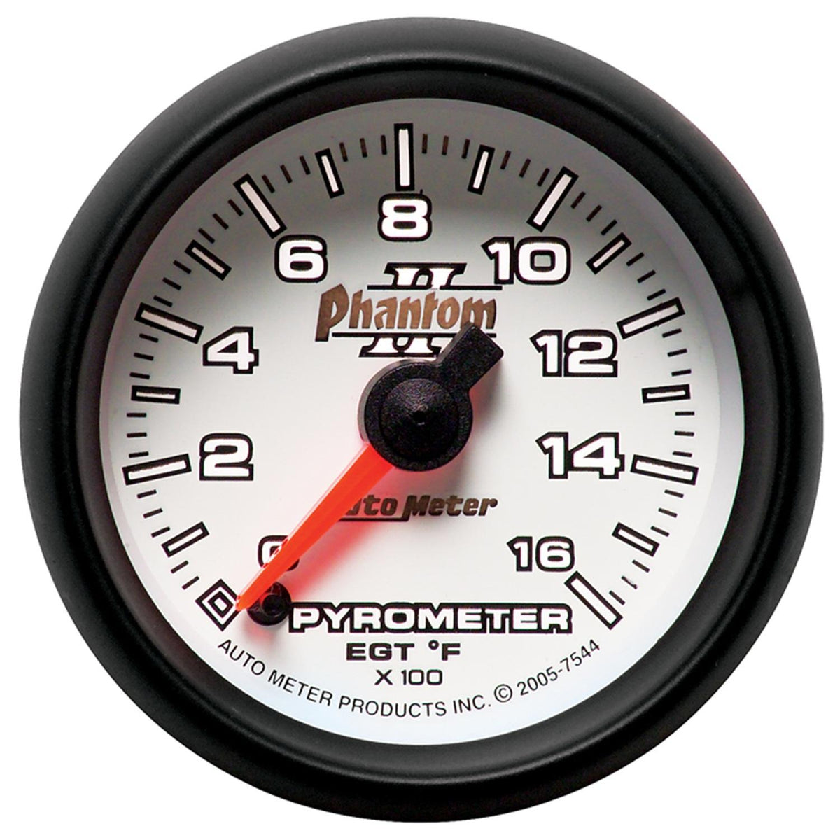 Autometer Phantom II Series Elec. 2 1/16" 0-1600 deg Pyrometer