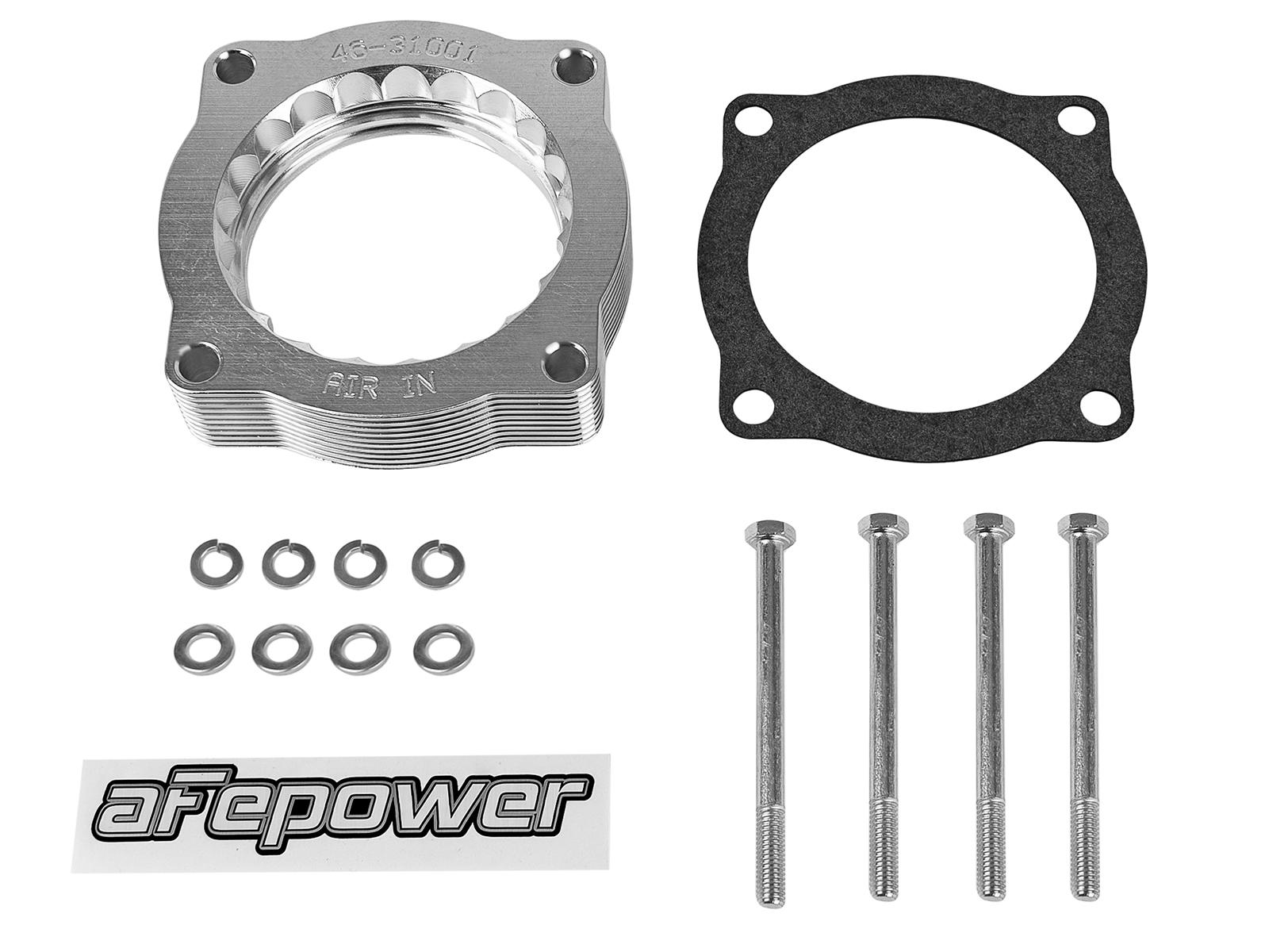 AFE Silver Bullet Throttle Body Spacer Kit (2002-2009 745i, 745Li, X5, X5, 545i, 645Ci, 645Ci, 550i, 650i, 650i) - 46-31001