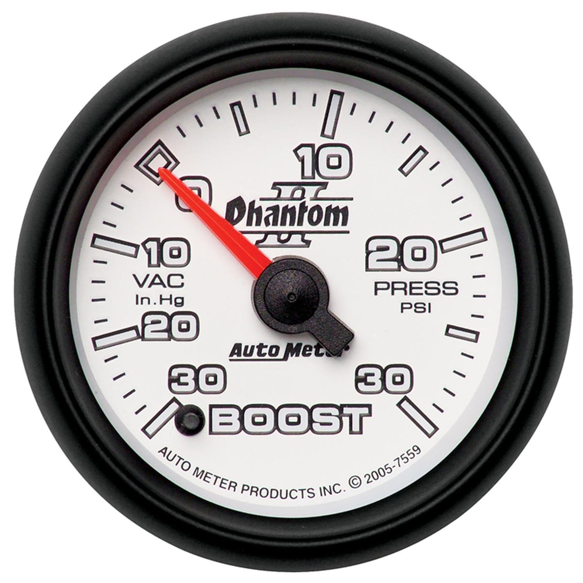 Autometer Phantom II Series Elec. 2 1/16" -30/+30 Boost/Vacuum