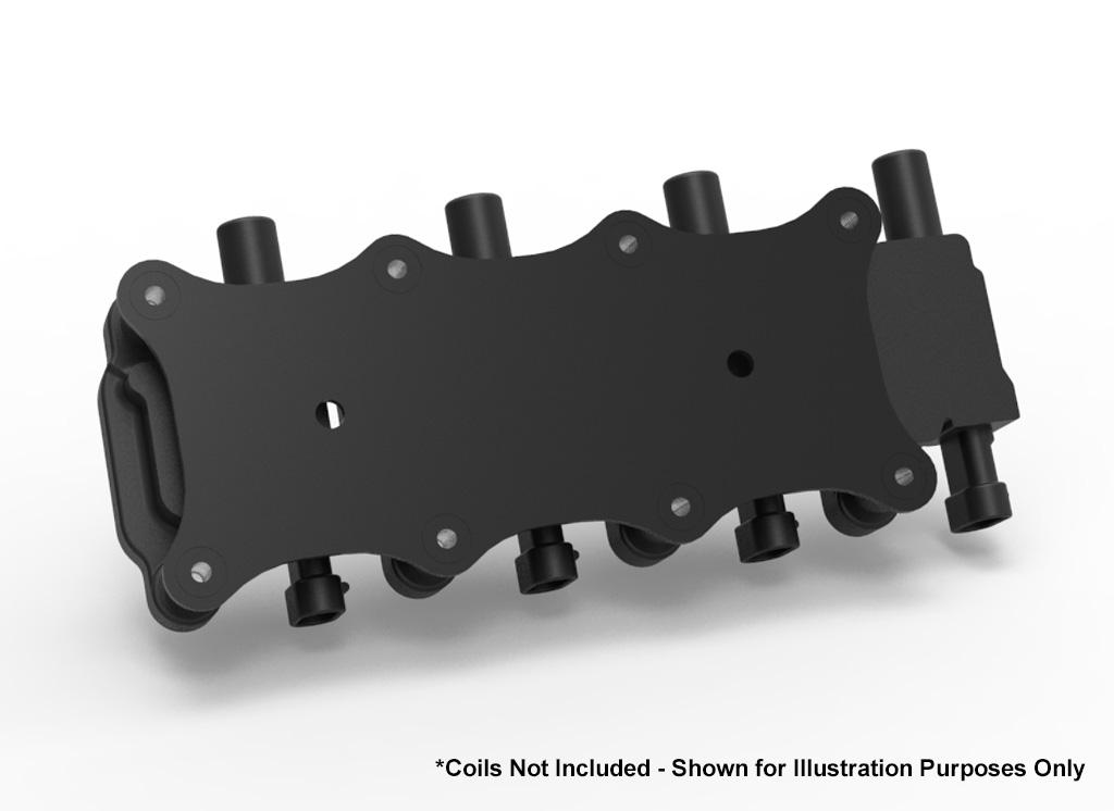 Holley Igntion Coil Remote Relocation Bracket, Black Finish, Pair.  - 561-130