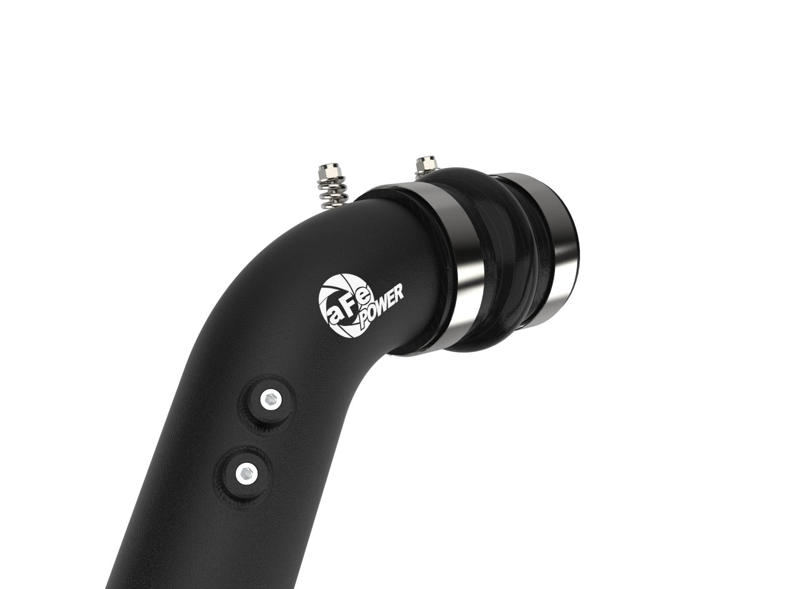 AFE BladeRunner Aluminum Charge Pipe Kit Black (2008-2010 F-250 Super Duty, F-350 Super Duty) - 46-20074-B