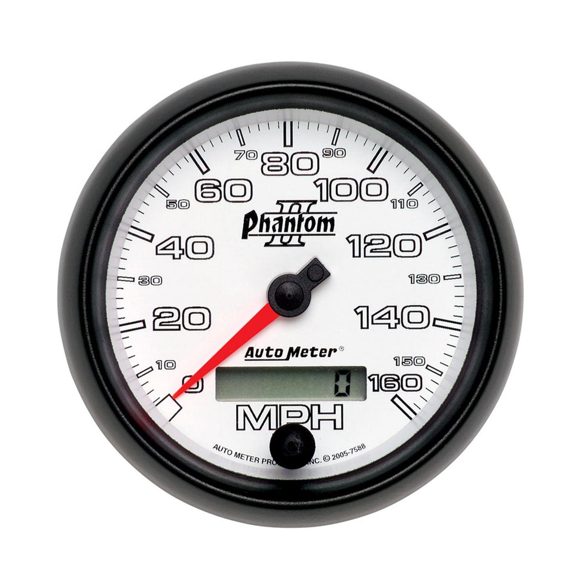 Auto Meter 3-3/8" SPEEDOMETER, 0-160 MPH, PHANTOM II - 7588