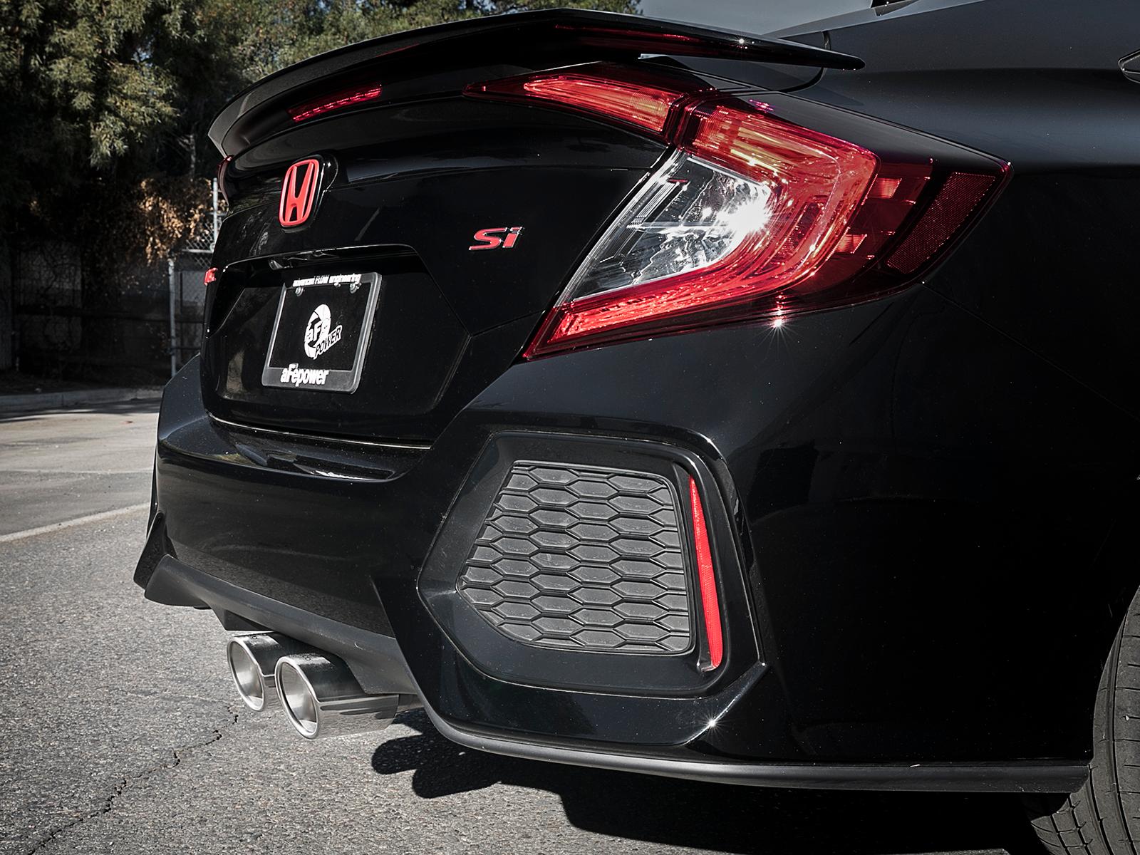AFE Cat-Back Exhaust System (2017-2019 Honda Civic Si L4-1.5L (t)) - 49-36618-P