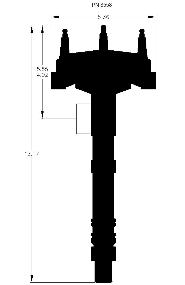 Tall Block Crank Trigger Chevy V8 Distributor.  - 8558