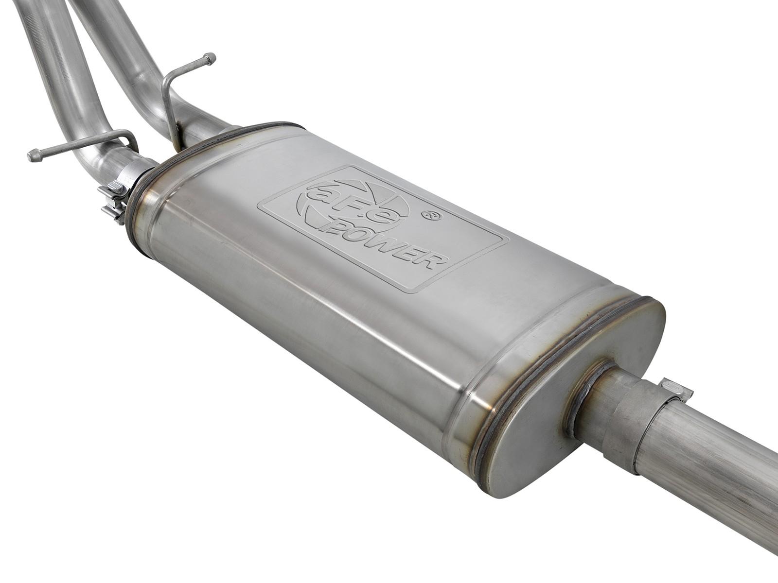 AFE Gemini XV Cat-Back Exhaust System w/ Cutout (2019-2021 Silverado 1500, Silverado 1500, Sierra 1500, Sierra 1500) - 49-34138