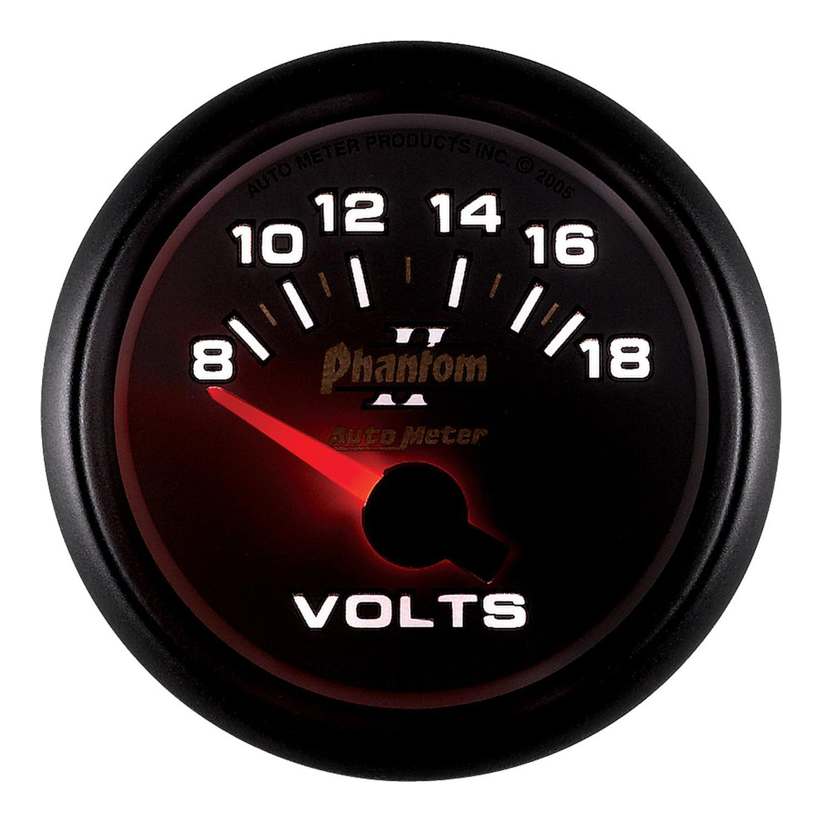 Auto Meter 2-1/16" VOLTMETER, 8-18V, PHANTOM II - 7592