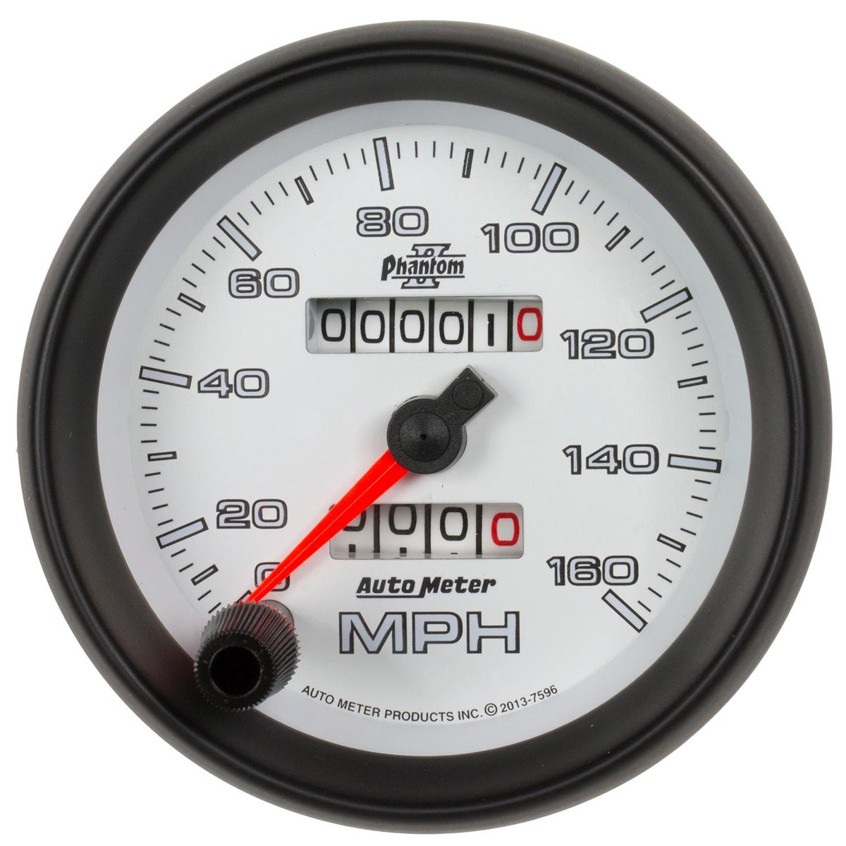 Auto Meter 3-3/8" SPEEDOMETER, 0-160 MPH, PHANTOM II - 7596