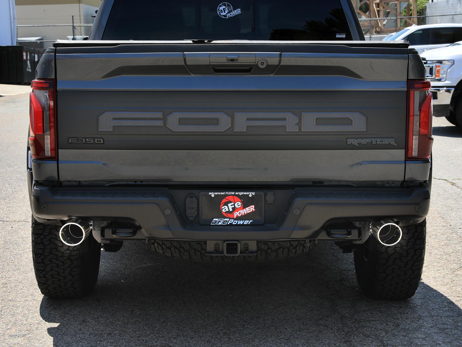 AFE Vulcan Series 3 IN to 3-1/2 IN Stainless Steel Cat-Back Exhaust System Polishe (2021-2025 F-150 Raptor) - 49-33151-P