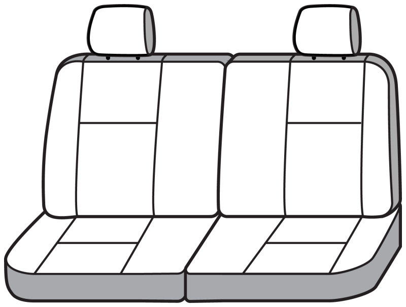 Covercraft 19-23 Ford Transit Polycotton SeatSaver Custom Third Row Seat Covers-Charcoal