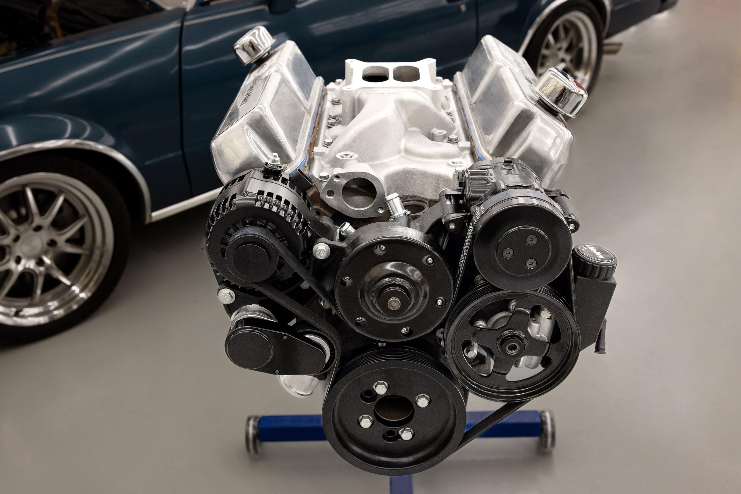 Holley Small Block Ford Mid-Mount Complete Accessory System - 20-370BK