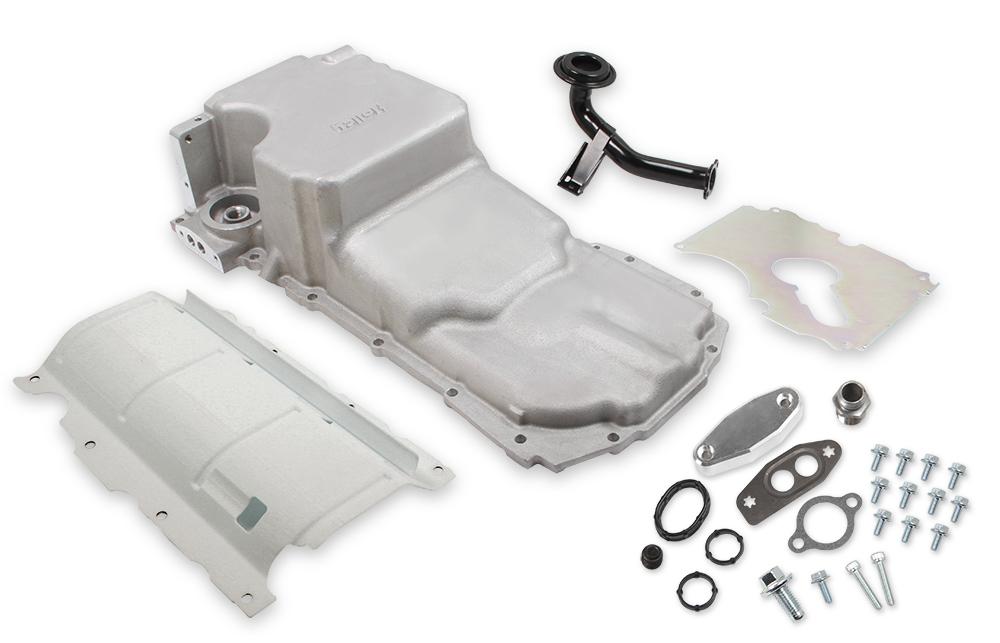 Holley 302-20 Oil Pan, Lt Retrofit, As Cast