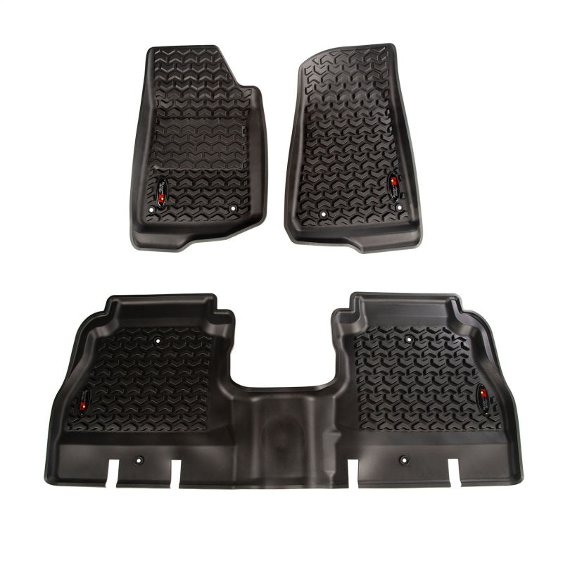 Rugged Ridge Floor Liner Front/Rear; Black 2018-2020 Jeep Wrangler Jl 4 Dr - 12987.05