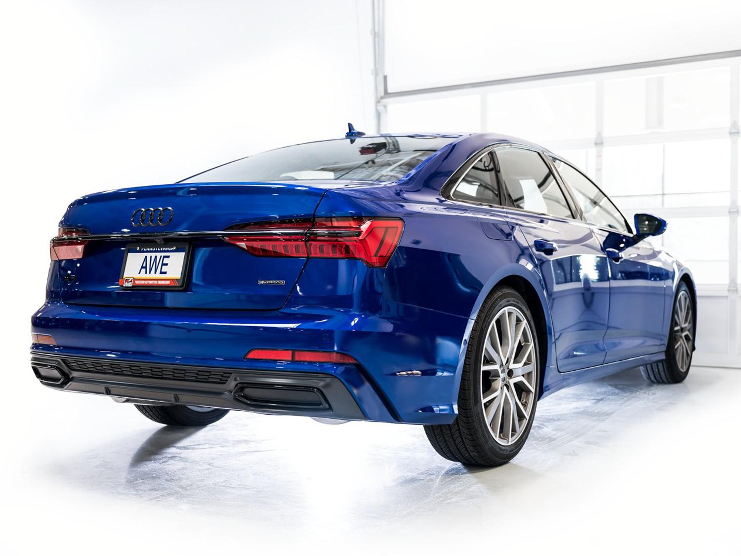 AWE Touring Edition Catback Exhaust - Turn Downs (2019-2023 Audi A6 / A7 3.0T) - 3015-31003