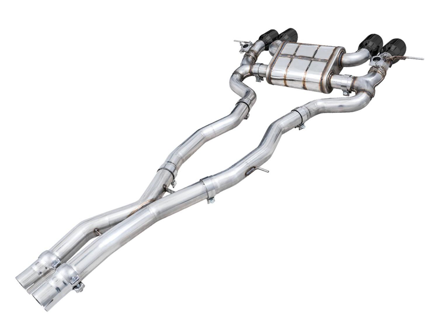 AWE SwitchPath  Catback Exhaust - Diamond Black Tips  (2021+ BMW G8X M3 / M4) - 3025-42480