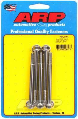 ARP M6 x 1.00 x 80 hex SS bolts - 760-1013