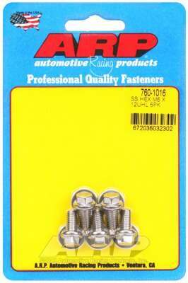 ARP M6 x 1.00 x 12 hex SS bolts - 760-1016