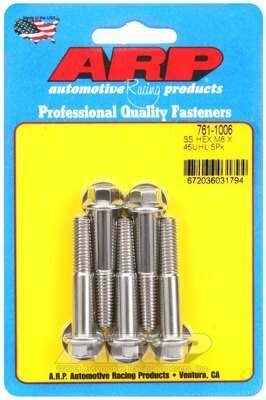 ARP M8 x 1.25 x 45 hex SS bolts - 761-1006