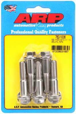 ARP M10 x 1.50 x 45 hex SS bolts - 762-1006