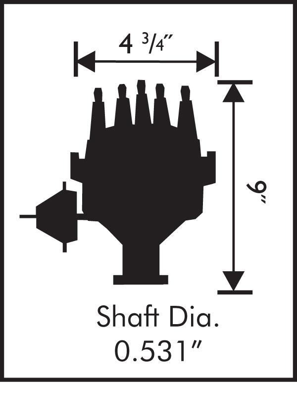 Msd 8595 Distributor, Ford Fe, Ready-To-Run