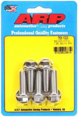 ARP M10 x 1.25 x 30 hex SS bolts - 763-1003