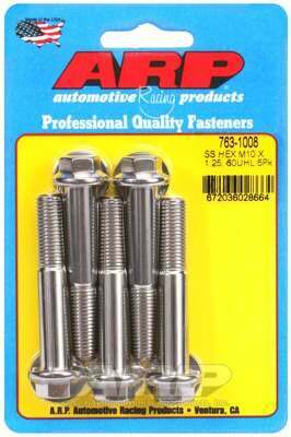 ARP M10 x 1.25 x 60 hex SS bolts - 763-1008